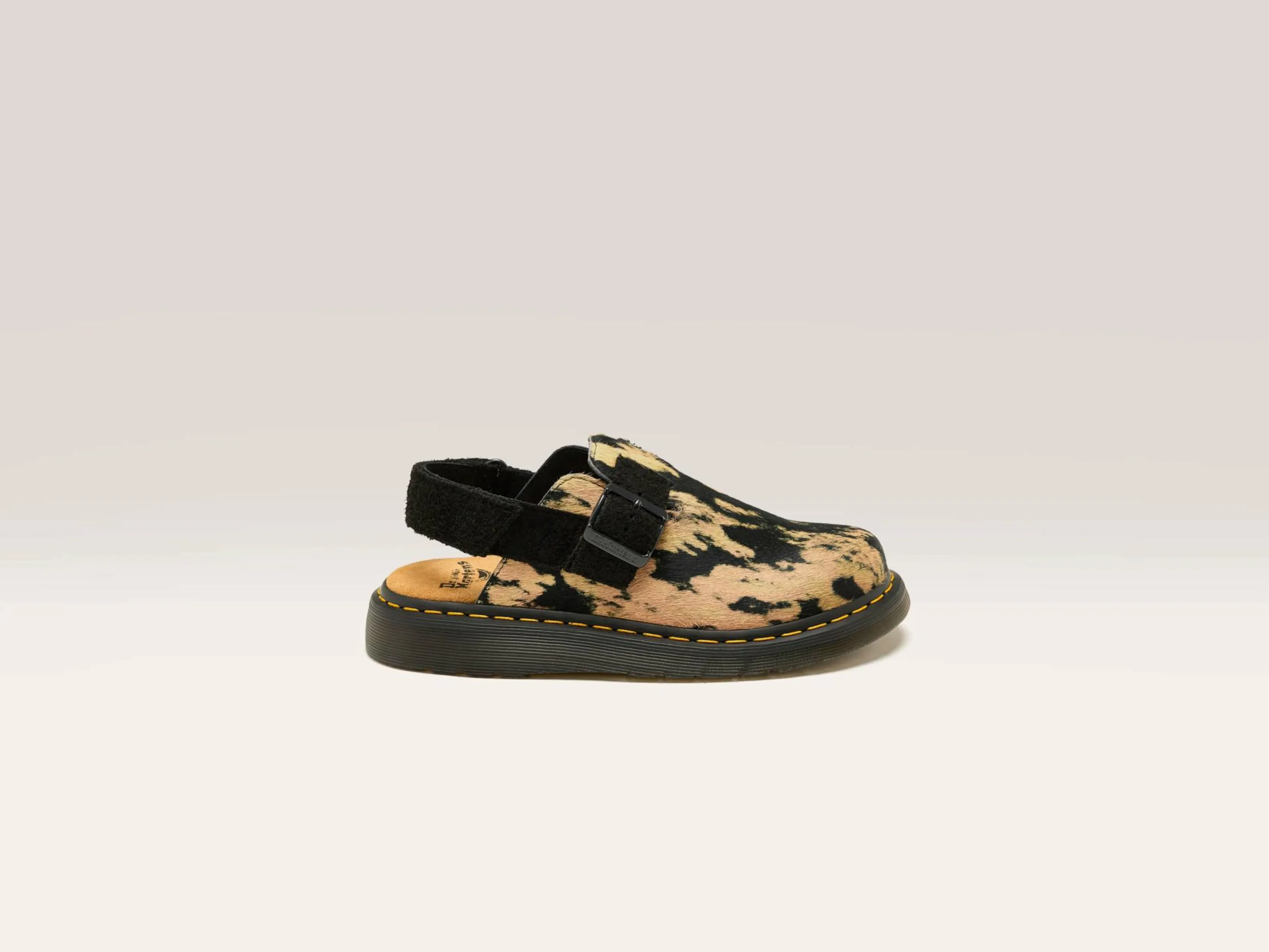 DR. MARTENS Jorge Ii Contrast Hair-On Mules For Women-Dr martens Best Sale