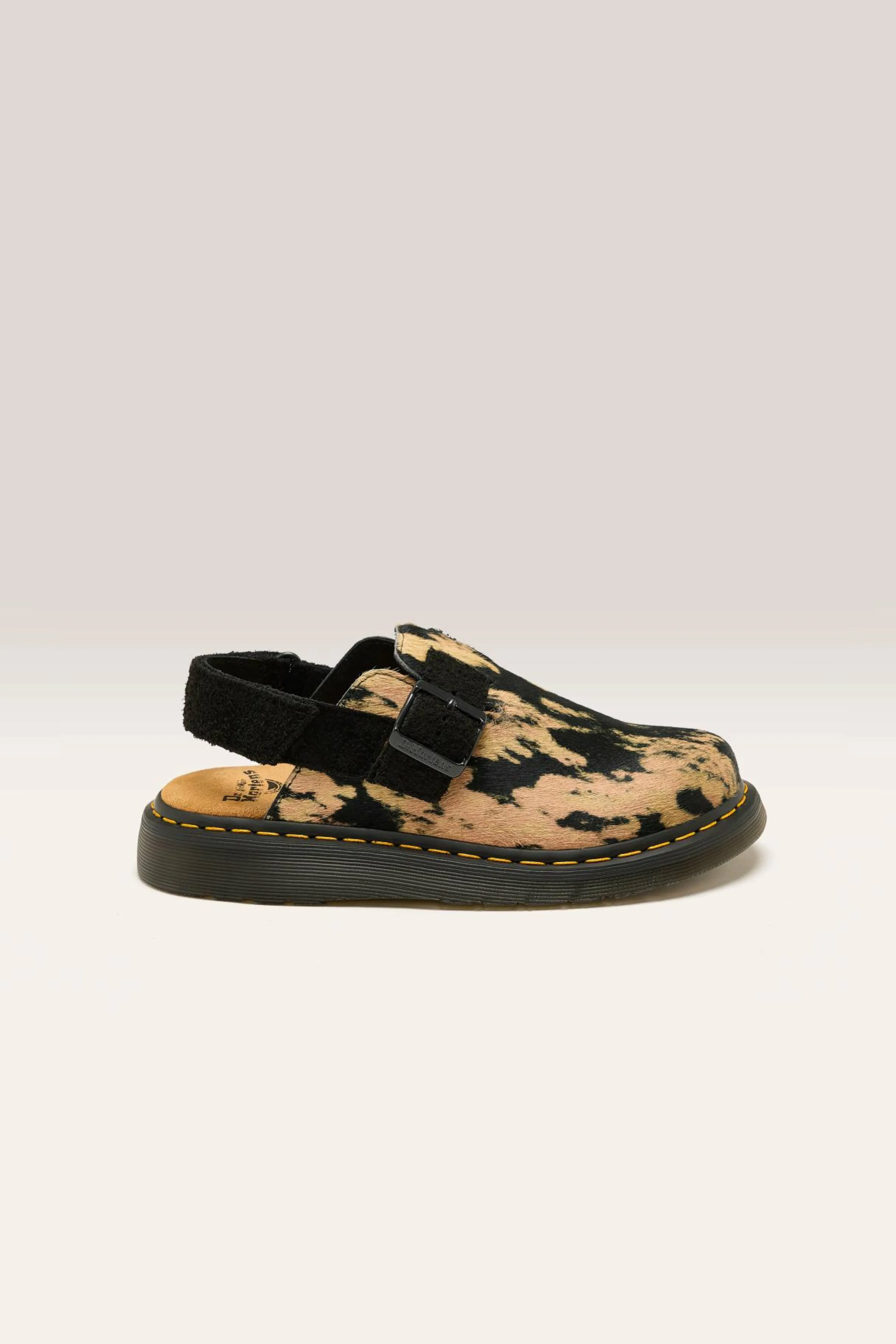 DR. MARTENS Jorge Ii Contrast Hair-On Mules For Women-Dr martens Best Sale