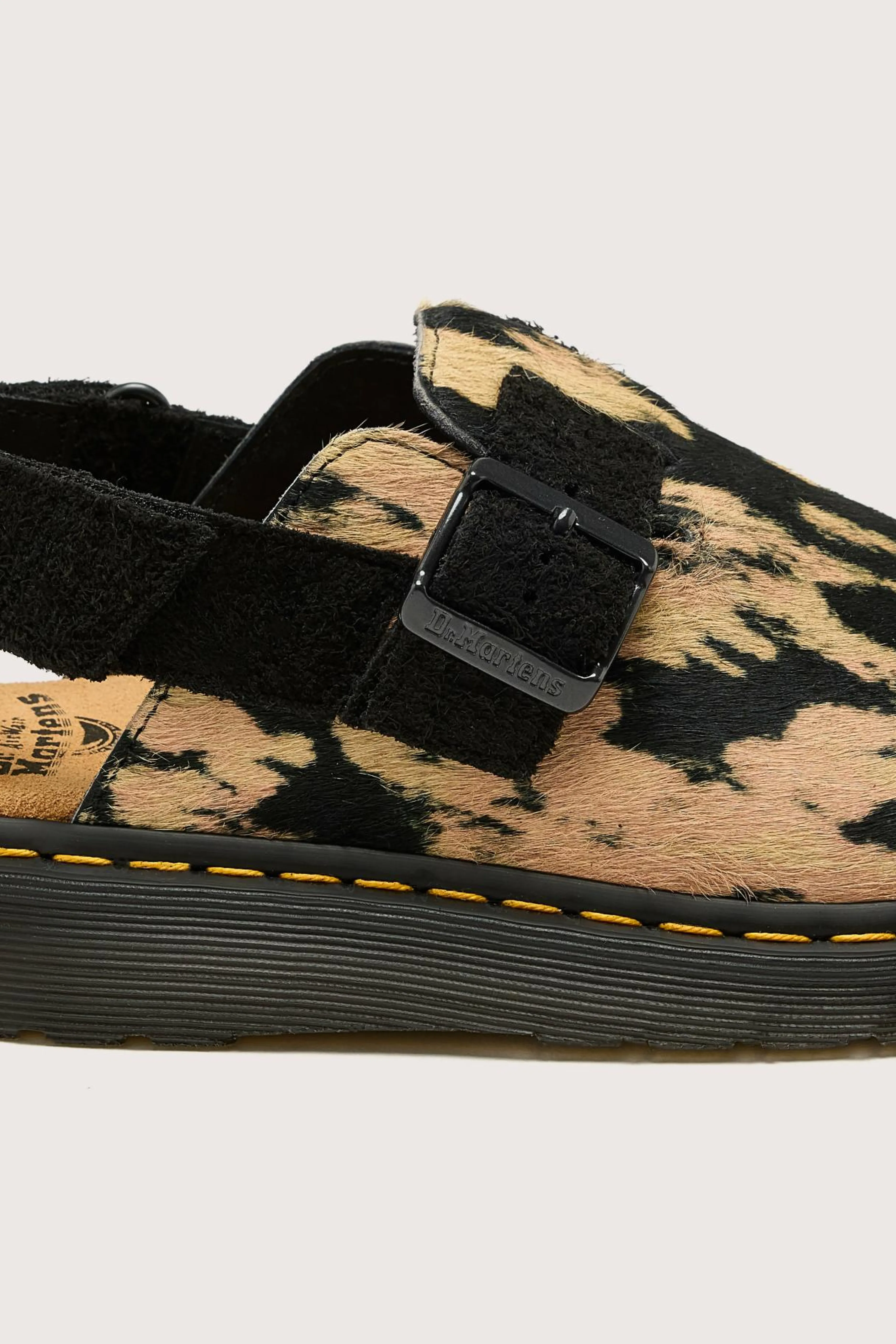 DR. MARTENS Jorge Ii Contrast Hair-On Mules For Women-Dr martens Best Sale