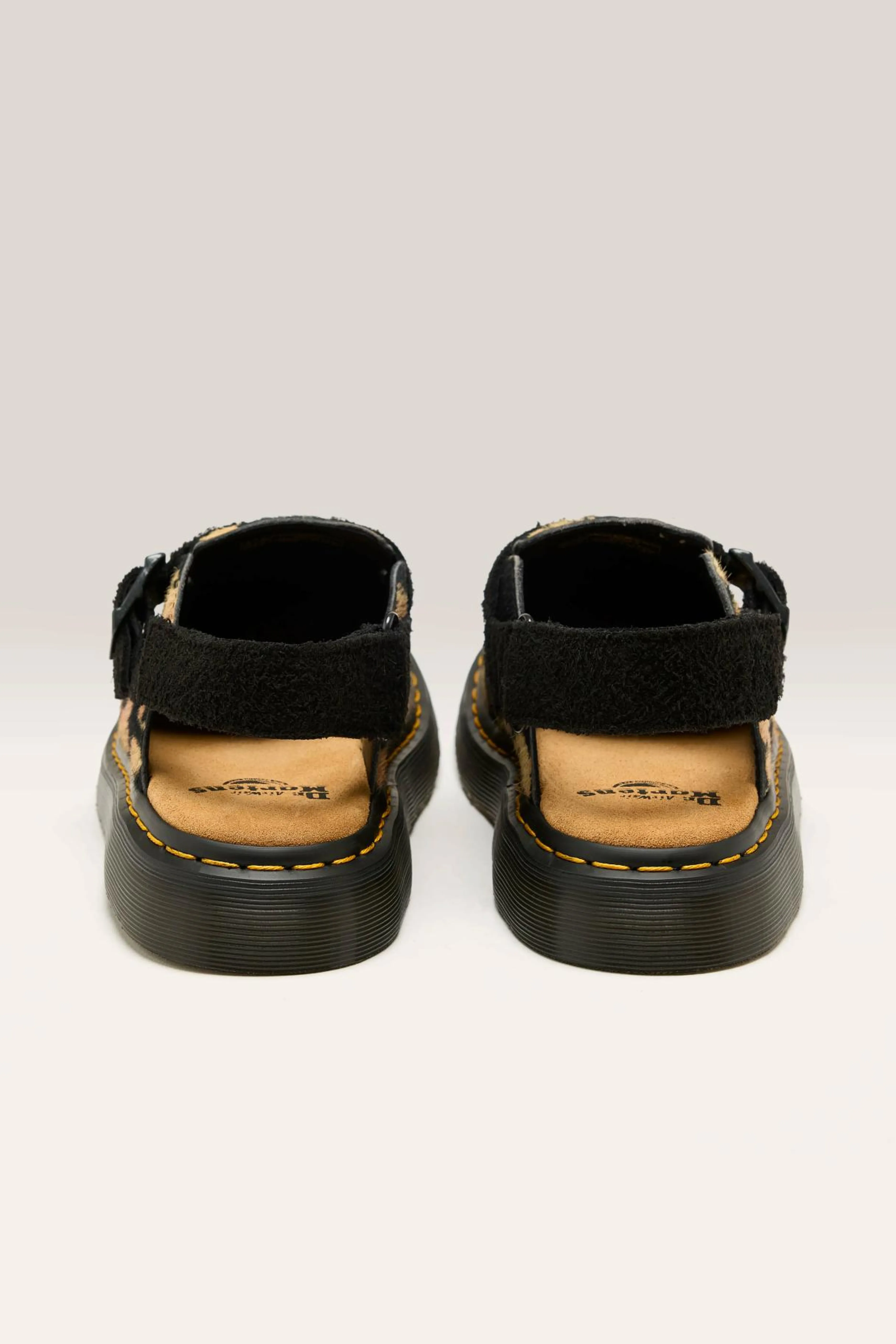 DR. MARTENS Jorge Ii Contrast Hair-On Mules For Women-Dr martens Best Sale