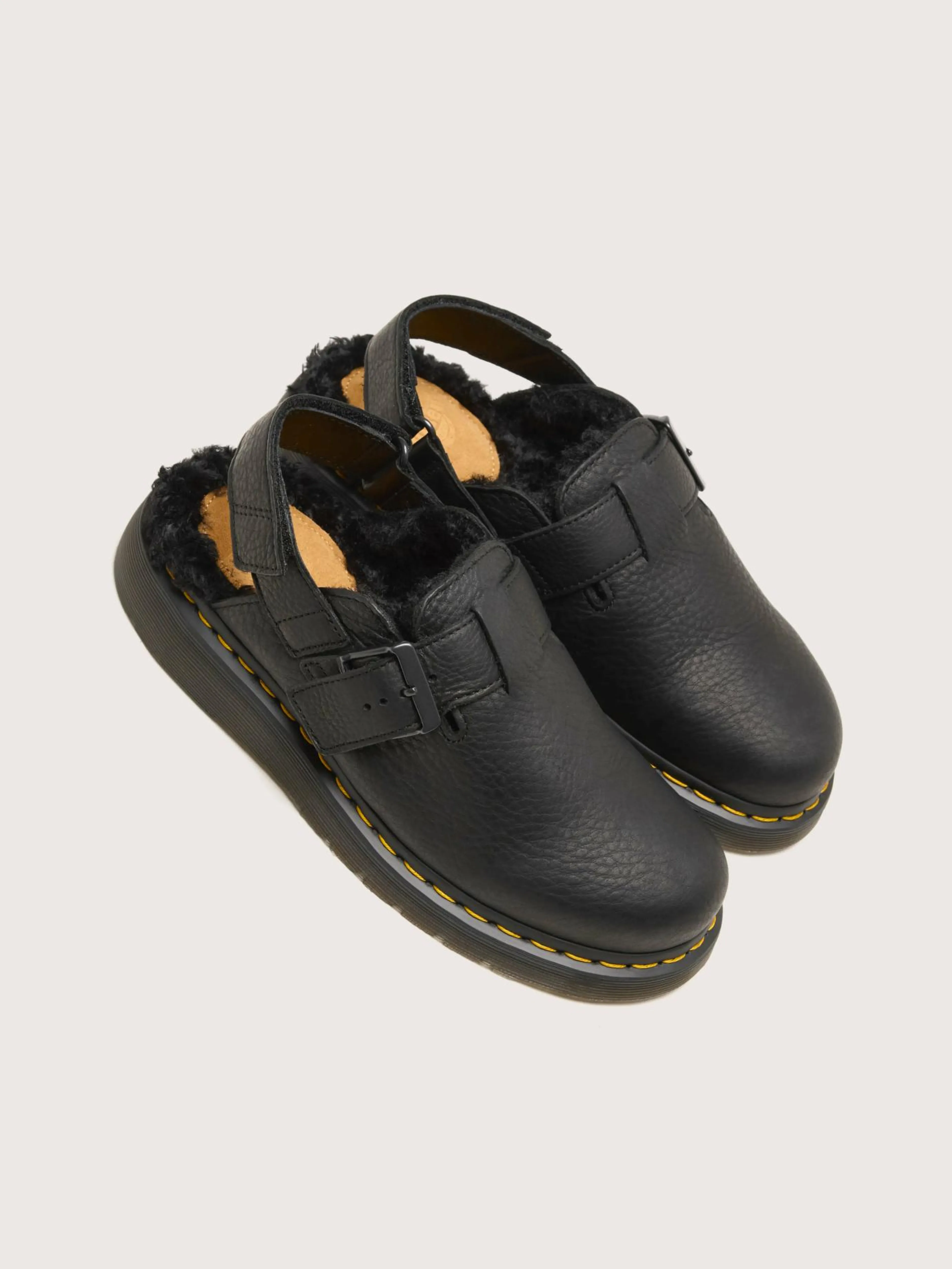 DR. MARTENS Jorge II Muiltjes Met Imitatiebont Voering Voor Vrouwen-Dr martens Store