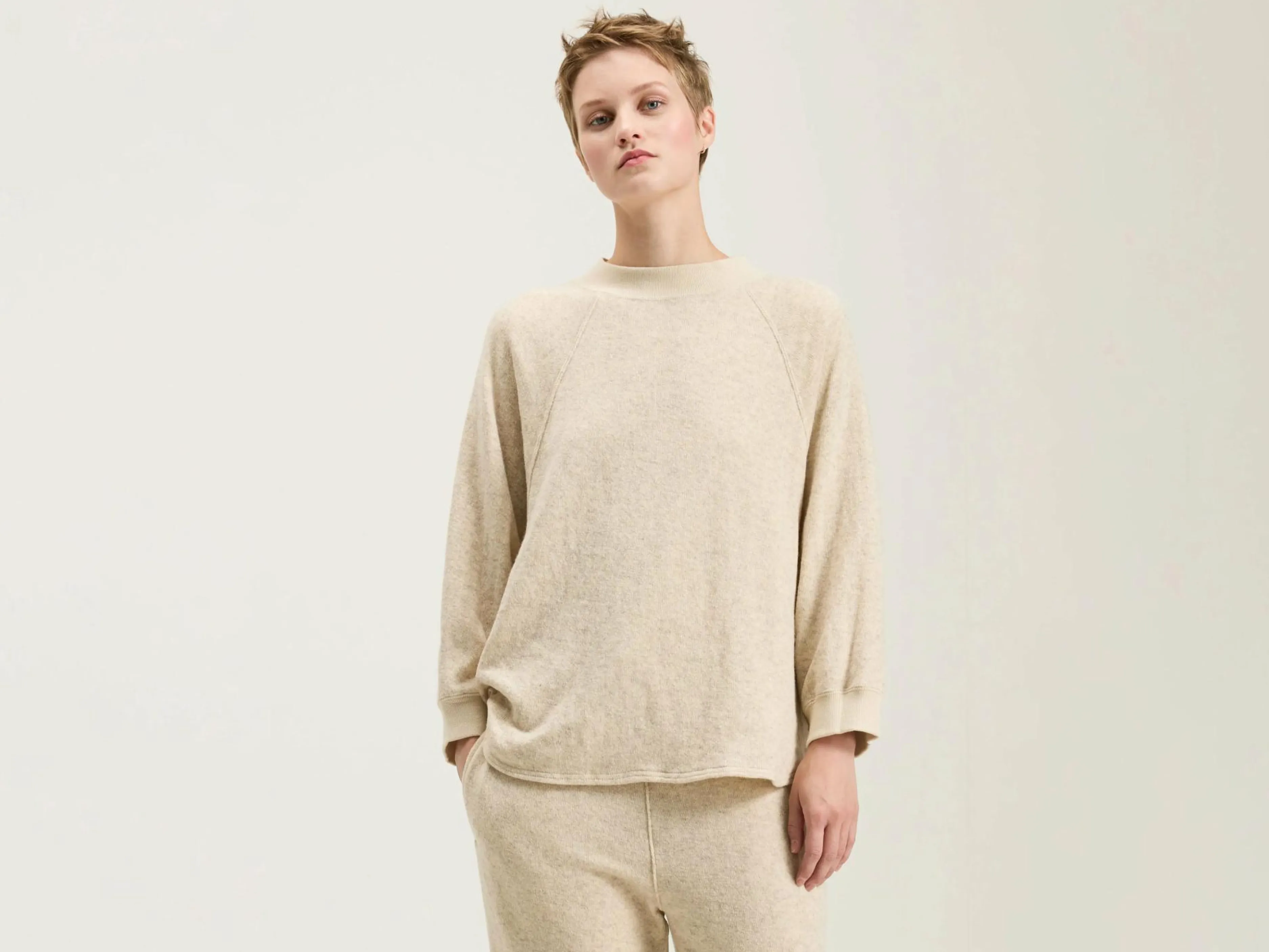 Eco Binding Jersey Smock T-shirt-Sarahwear Clearance