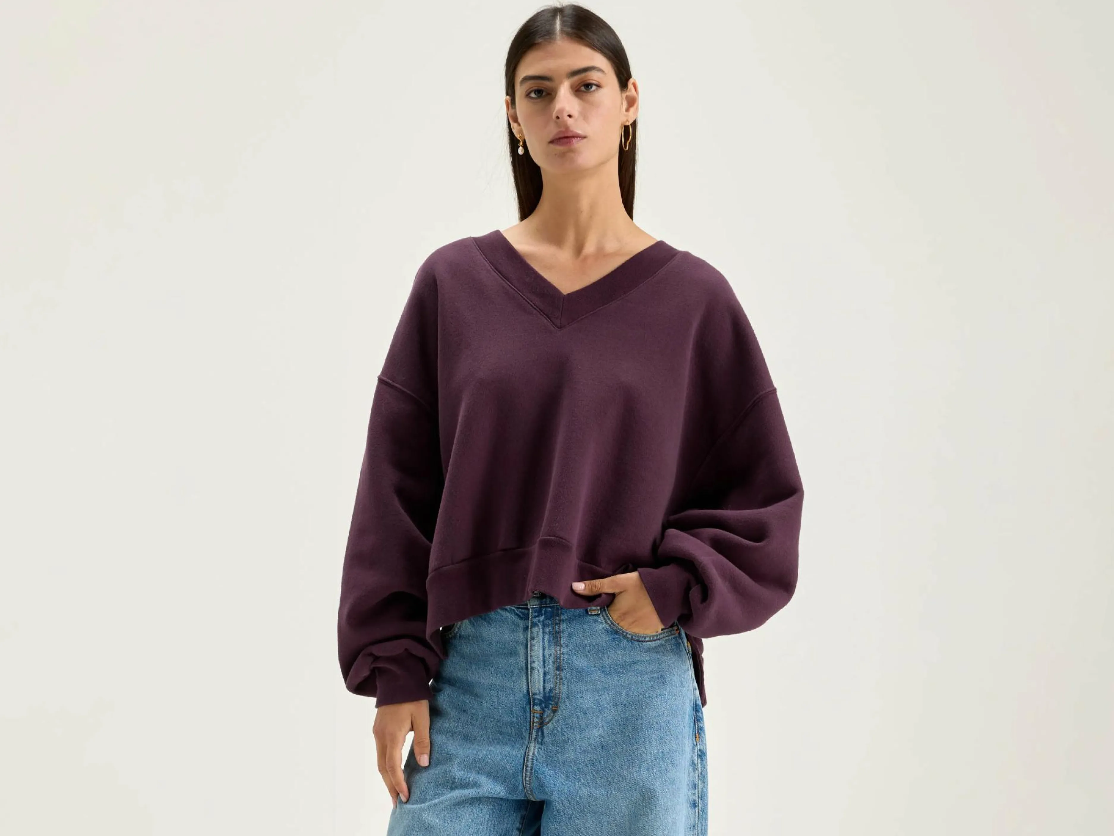 Varola V-hals Sweatshirt-Bellerose Clearance